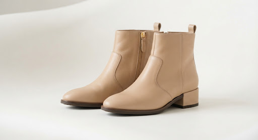 Leather ankle boots
