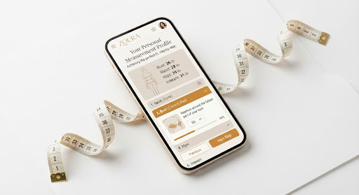Body measurement profile in the ZOURA app